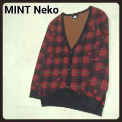 ミントネコ　ニットカーディガン　MINT Neko