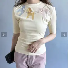 【YUHAN WANG/ユハン・ワン】print top