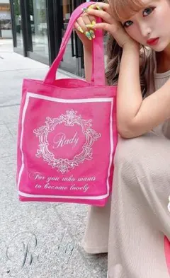 Rady ホテルシリーズ Radyちゃんトート ロング ショッキングピンク