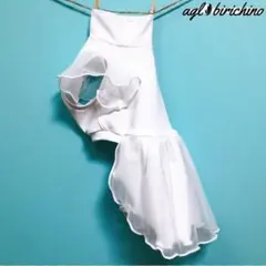 ハンドメイド イタグレ服 真っ白ドレス ワンピース