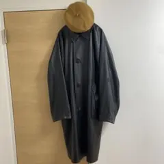 ナノユニバース　リバーシブルフェイクレザーコート&ベレー帽セット（個人店で購入）