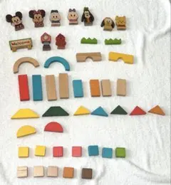 KIDEA Disney 木製つみきセット キャラクター 知育玩具のサムネイル