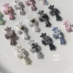 クロス　パーツ　十字架　クロム　ネイル