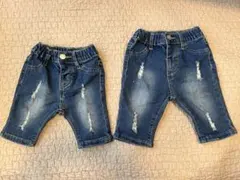 SHEIN デニムショートパンツ 6-9M 12-18M 2点セット