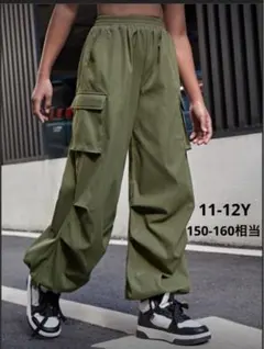 SHEIN ティーンガール カジュアル カーゴパンツ 11-12Y