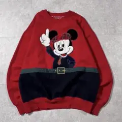 90s 00s Disney Mickey スウェットトレーナー ミッキー古着
