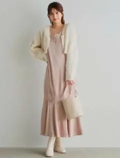 cocodeal キャミワンピース サテン