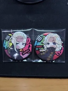 東京リベンジャーズ ぴた！でふぉめ 缶バッジ 佐野万次郎 マイキー　龍宮寺堅