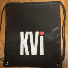 kvi baba Big Logo Knapsack ナップサック 黒 ブラック