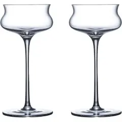 カクテルグラス 2点セット 薄い クリスタルガラス 140ml★新品未使用