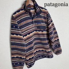 パタゴニア メンズ シンチラスナップT フリース 総柄 シンチラ スナップT 柄