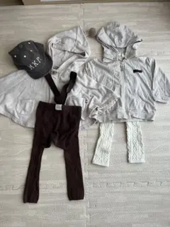 ベビー服 まとめ売り ポンチョ パーカー タイツ キャップ　バースデイ　パンツ