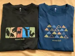 mont-bell‼️✳️モンベル　Tシャツ半袖 ✳️160cm 動物園2枚セット‼️