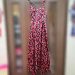 未使用級 マックスマーラ ロングワンピース 花柄✨ カシュクール 