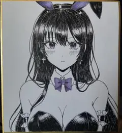 k*z様 手描きイラスト オリジナルイラスト アナログ 創作 バニーガール