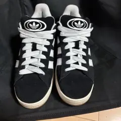 adidas ハイカットスニーカー ブラック/ホワイト 10 US