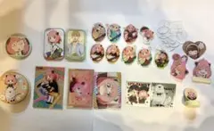 スパイファミリー アーニャ アクスタ　缶バッジ　シール　カード　セット