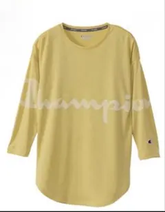 Champion フィットネス ロンT トップス Mサイズ イエロー