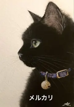 猫　水彩画　原画