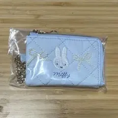 ミッフィー　スマートキーケース　キルティングパール　ブルーのサムネイル