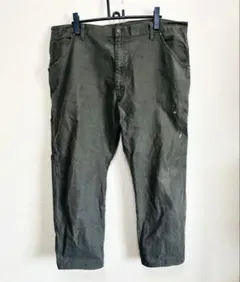 ディッキーズ ワークパンツ オリーブ W42 L30 大きいサイズ 極太 古着