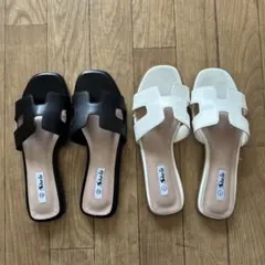 SheIn H型 フラットサンダル 2足セットのサムネイル
