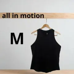 all in motion 黒のノースリーブトップス【M】