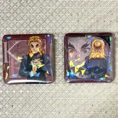 鬼滅の刃 モクテル 缶バッジ 煉獄杏寿郎 2種セット
