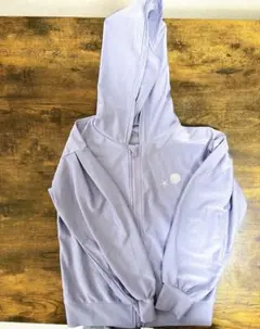 パープル　フード付きラッシュガード 130cm