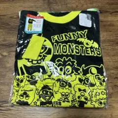 新品モンスター柄長袖パジャマ100 partyparty ベビードール年中素材