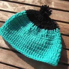 子供用ニット帽 ボンボン 52〜60㎝ アクリル