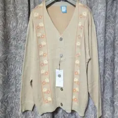 フーズフーギャラリーBLESS YOUALL花柄ラインニットカーディガン