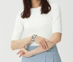 PLST UVカットレーヨンブレンド2WAYセーター M