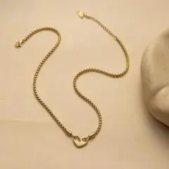 ゴールド ハート型 ネックレス 海外ファッション