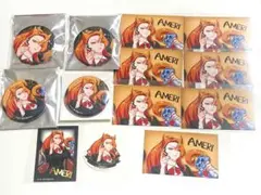 入間くん　魔フィア　アメリ　クラブバビル　缶バッジ　ステッカー　名刺風カード