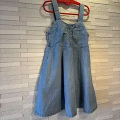 après les cours デニムブルー ジャンバースカートsize 120