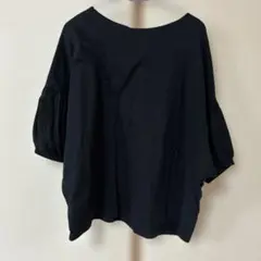 Mao made パフスリーブ カットソー ブラックのサムネイル