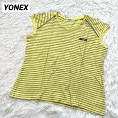 美品✨ヨネックス ボーダー ノースリーブ バドミントン テニスウェア ユニフォー