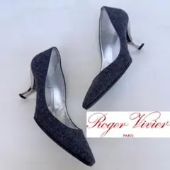 ロジェヴィヴィエ　パンプス　フラットシューズ　ミュール　ローヒール　美品　35