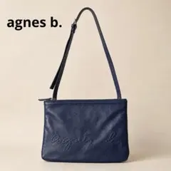 agnes.bアニエスベー ショルダーバッグ レザー 本革 サコッシュ