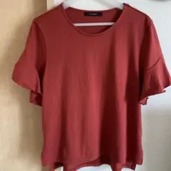w closet 半袖カットソー テラコッタ フリル袖のサムネイル