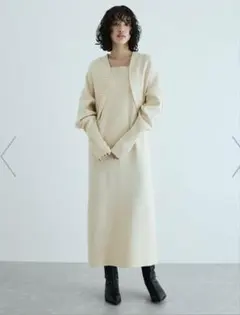 ボレロドッキングニットワンピース
