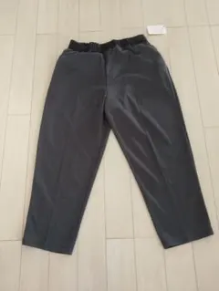 新品グレー スラックス ウエストゴム　ミセス