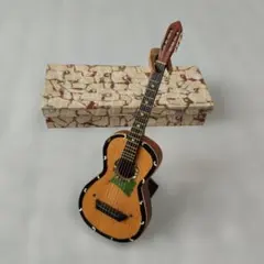 【ミニ楽器⑥】ミニチュア ギター フィギュア スタンド付き