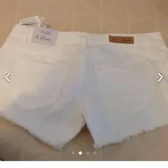 未使用 ZARA ホワイト ショーパン38