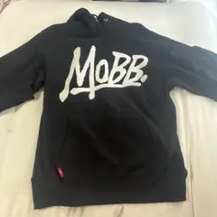 美品 MOBB ブラック フード付きパーカー Lサイズ