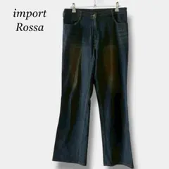 【インポートロッサ】フレアデニムパンツ ジーンズ シェービング加工 ベルボトム