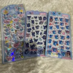 リロ&スティッチ ボンボンドロップシール プニプニシール３枚セット　ディズニー