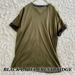 BLACK LABEL CRESTBRIDGE Tシャツ 半袖 3L カーキ