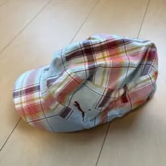 PUMA チェック柄 キャップ S/Mサイズ
